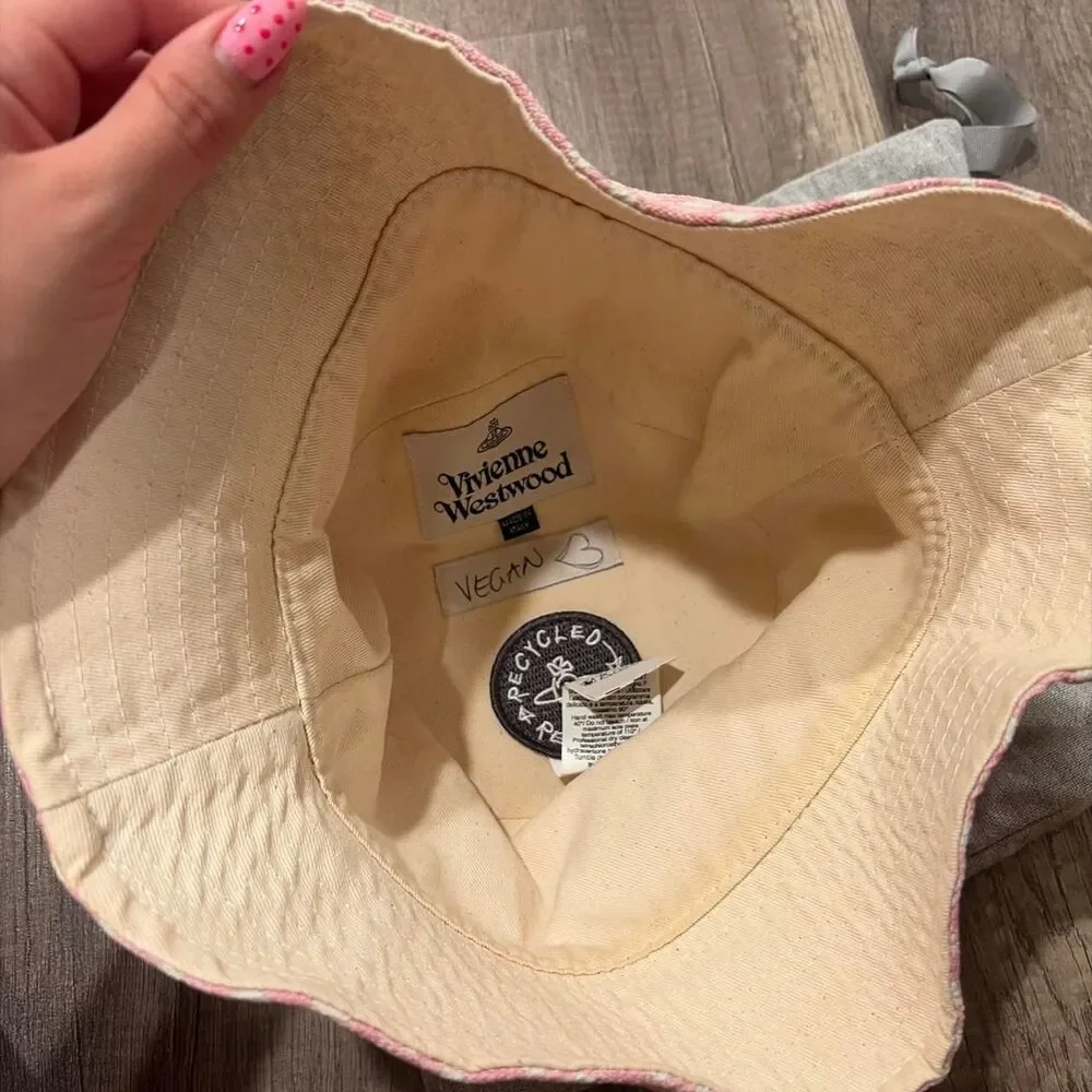 Vivienne Westwood Pink Gingham Bucket Hat